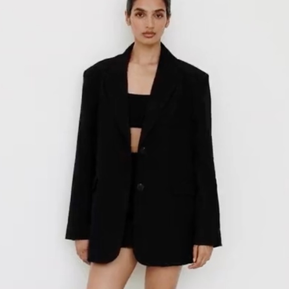 NEW DISSH Harley Oversized Boyfriend Blazer - Black